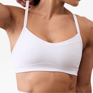 Athleta Vital Sports Bra A-C White Size Small